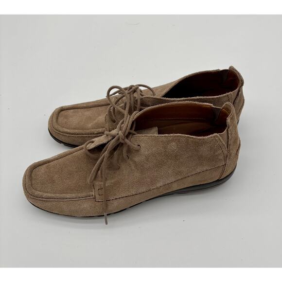 Easy Spirit Adagio Brown Boots Suede Square Toe Lace Up Loafers Women’s Size 8.5 - Picture 3 of 7